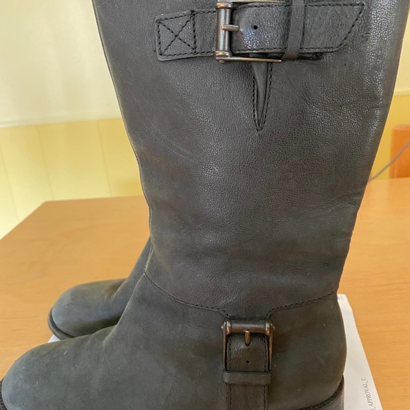 Cole Haan Nike Air Leora Mid Calf Leather Boot  5B - Picture 1 of 4